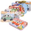 Sonstige Puzzle Kinder "Auto", 5 immagini, da 4 a 12 pezzi, adatto a bambini dai 3 anni in su, per ragazzi e ragazze, confezione regalo