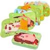 Sonstige Kinderpuzzle "Animali Domestici", 5 immagini, puzzle per bambini dai 3 anni, da 4 a 12 pezzi, idea regalo