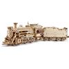 Rowood Puzzle in legno 3D, locomotiva a vapore, kit di modellismo, 308 pezzi, scala 1:80