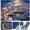 Sonstige Calendario dell'Avvento 2026. Puzzle "Weihnachtshafen" con 1008 pezzi