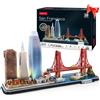 CubicFun Puzzle 3D San Francisco, CityLine, con luci a LED, 90 pezzi