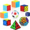 Sonstige Set di Cubi Magici, confezione da 9 pezzi, tra cui: cubo 2x2, cubo 3x3, cubo 4x4, piramide, Skewb, Megaminx, Infinity Cube, cubo magico. Puzzle, regalo per bambini, adolescenti e adulti