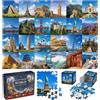 Sonstige Calendario dell'Avvento a puzzle 2026: monumenti famosi del mondo, 1008 pezzi