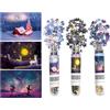 Sonstige Mini puzzle, 150 pezzi, paesaggio, confezione da 3, dimensioni 15 x 10 cm, colore blu, realizzato in cartone riciclato