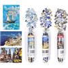 Sonstige Confezione da 3 puzzle mini paesaggi, 150 pezzi, dimensioni 15 x 10 cm, realizzati in cartone blu