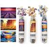 Sonstige Confezione da 3 puzzle mini paesaggi, 150 pezzi, per adulti, dimensioni 15 x 10 cm, scatola blu