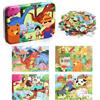 Sonstige Kinderpuzzle, 43 pezzi, tema animali, gioco educativo per bambini dai 3 anni in su, con 4 livelli di difficoltà