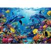 Sonstige Puzzle da 1000 pezzi, "Delfini nella barriera corallina", mondo marino, adatto a bambini dai 14 anni in su