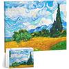 Sonstige Puzzle da parete, immagine di Vincent Van Gogh, "Campo di grano con cipressi", 366 pezzi, 30,7 x 23,7 cm