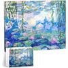 Sonstige Puzzle da parete, "Ninfee" di Monet, 366 pezzi, fai da te, da appendere, decorazione murale, dimensioni 30,7 x 23,7 cm