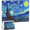 Sonstige Puzzle da parete, "La notte stellata" di Vincent Van Gogh, 366 pezzi, da assemblare e appendere, decorazione da parete, dimensioni 30,7 x 23,7 cm