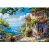 Sonstige Puzzle da 1000 pezzi, raffigurante una villa sul mare, adatto a adulti e bambini dai 14 anni in su, dimensioni 70x50 cm