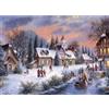 Sonstige Puzzle da 1000 pezzi, adulti, "Calda notte invernale", dimensioni 70 x 50 cm