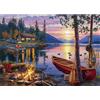Sonstige Puzzle da 1000 pezzi, adulti, soggetto: tramonto sul lago, dimensioni: 70 x 50 cm