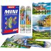 Sonstige Confezione da 3 mini puzzle da 150 pezzi, raffiguranti una città sul lago, puzzle da viaggio, dimensioni 15 x 10 cm