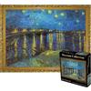 Sonstige Puzzle da 3000 pezzi, per adulti, raffigurante "Notte stellata sul Rodano", dimensioni 115 x 82 cm