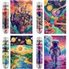 Sonstige Set da 4 mini puzzle da 150 pezzi, per adulti, a tema fantasy, ideali da portare in viaggio, multicolore