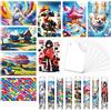 Sonstige Mini-puzzle per adulti, confezione da 8, 234 pezzi per puzzle, fronte-retro, con pinzette e poster, dimensioni 15x10 cm