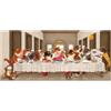 Sonstige Puzzle da 900 pezzi, "L'ultima cena dei gatti", in plastica resistente all'acqua, con un tocco di umorismo