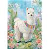 Sonstige Puzzle da 300 pezzi per adulti, raffigurante alpaca e cactus, dimensioni 38x26 cm, realizzato con tecnica ad acquerello su legno