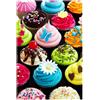 Sonstige Puzzle da 500 pezzi a forma di cupcake, ideale come regalo per adulti e adolescenti, dimensioni 52 x 38 cm