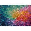 Sonstige Puzzle da 300 pezzi per adulti, con motivo sfumato a colori, raffigurante un arcobaleno e un fiore. Dimensioni: 15" x 10". Materiale: legno