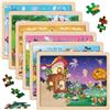 Sonstige Puzzle in legno a tema principessa e unicorno, formato 6x60 pezzi, adatto a bambini dai 4 anni in su. Giocattolo educativo per bambini