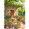 HUADADA Puzzle da 1000 pezzi per adulti e bambini, con motivo di una terrazza estiva, dai colori vivaci