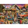 Sonstige Puzzle da 1000 pezzi, adulti, negozio nel villaggio, crepuscolo