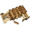 Coriver Scatola puzzle in legno con 2 scomparti segreti, rompicapo per stimolare la mente, ideale per custodire gioielli o denaro, regalo per adulti e bambini