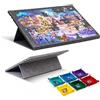 Sonstige Tavolo da puzzle inclinabile con supporto e copertura 2-in-1, regolazione dell'inclinazione su 3 livelli, 6 scomparti per la suddivisione dei pezzi, adatto per puzzle da 1000 pezzi, colore grigio