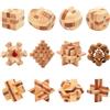 Sonstige Set di 12 giochi di logica in legno 3D, puzzle di intelligenza, giochi di pazienza, rompicapo, giochi di abilità, giocattoli educativi in legno