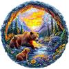 Sonstige Puzzle in legno per adulti, a forma di animale, "Amore materno", 290 pezzi, 34x33,7 cm