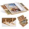Sonstige Tavolo per puzzle da 1000 pezzi, con 4 cassetti e coperchio, regolabile, con supporto, per adulti