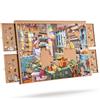 Sonstige Tavolo da puzzle con cassetti, adatto per puzzle fino a 1000 pezzi, dimensioni 78x52 cm, realizzato in MDF con superficie in flanella