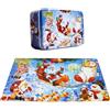 Sonstige Puzzle in legno a tema natalizio, con l'immagine di Babbo Natale, composto da 60 pezzi e fornito con scatola