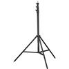 Bresser BR TP280 stativo luci in alluminio 280 cm pneumatico nero | Altezza regolabile da 120 a 280 cm, chiuso 98 cm, peso 1,9 kg, parti metalliche, adattatore spigot da 1/4 e 3/8 pollice