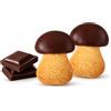 Virginia - Biscottini - Funghetti ricoperti di cioccolato Fondente - 250 grammi