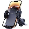 Miracase Supporto per Telefono Auto [Doppio Gancio Metallico] Stabile e Robusto Regolabile a 360 Gradi, Porta Cellulare per Presa D'aria Automobile per Smartphone Universale