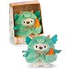 NICI mymochi 62585 Set di peluche, orso polare Snono con fiamma e costume da drago, morbido e simpatico pupazzo Kawaii per coccole e giochi, 8 cm, beige, confezione regalo da 8,5 x 6,5 x 10 cm, Colore