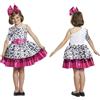 Disguise LOL Dolls - Costume classico da diva ufficiale LOL Dolls, include un abito con stampa Leapord bianco e nero con dettagli rosa e fascia con fiocco rosa