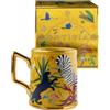 Ortigia Tazza Jungle Sabbia - Tazza in ceramica pregiata decorata a mano