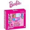 Barbie Palette Ombretti + 2 Smalti + 2 Stick Labbra + 3 Elastici Per Capelli + Lima Per Unghie + Adesivi Unghie