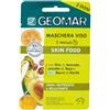 Geomar Maschera Viso 5 Minuti Nutriente Vellutante Con Burro Di Karit Biologico E Pappa Reale 2 Dosi Da 15 Ml