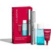 Clarins Volume & Lift Effect Trio - Wonder Volume Mascara Xxl Extreme Black + Struccante Occhi Express + Contorno Occhi Total Ey