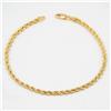 Gulino Gioielli Bracciale in oro giallo 9 kt a cordoncino ritorto/9kt gold bracelet S.76