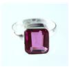 Anello Astrologico da Uomo in Argento 925 con Pietra Naturale Rodolite 9.45 Ct