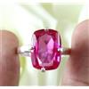 Anello Uomo Columbus Day Con Granato Rodolite Naturale 10.05 Ct Argento 925