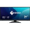 EIZO FlexScan EV3451X monitor 34,1" Curvo UltraWide per progettazione CAD e 3D - NERO - EV3451X-BK