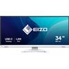 EIZO FlexScan EV3451X monitor 34,1" Curvo UltraWide per progettazione CAD e 3D - BIANCO - EV3451X-WT